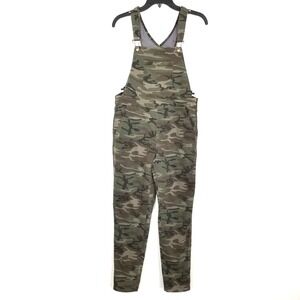 Miss Me Boyfriend Overalls Women Sz S Green Camo Y2K  Ankle